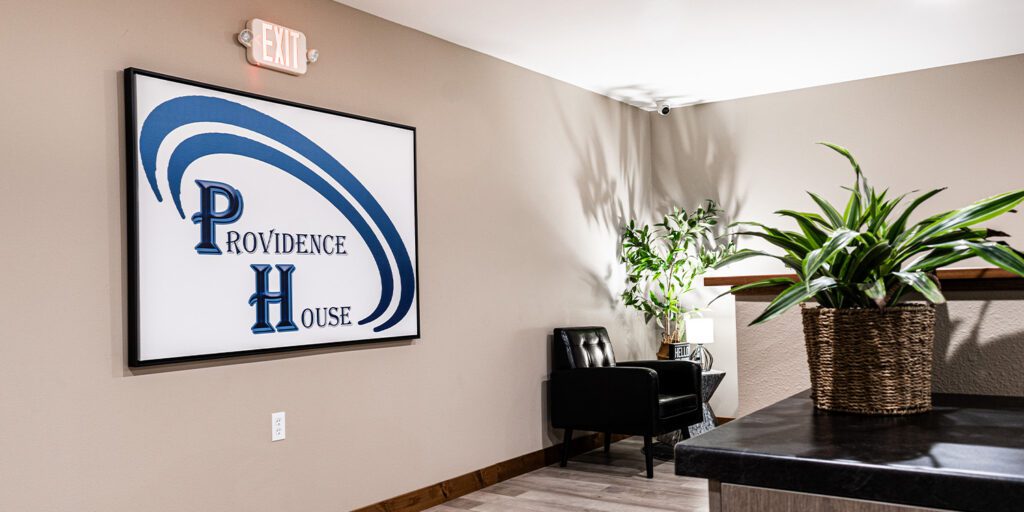 Providence House treatment center seating area.