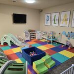 Play area for children while Mom can attend meetings with her treatment team.