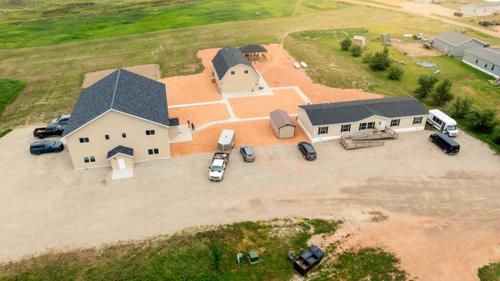 Drone shot of Providence House Male Rehab Center